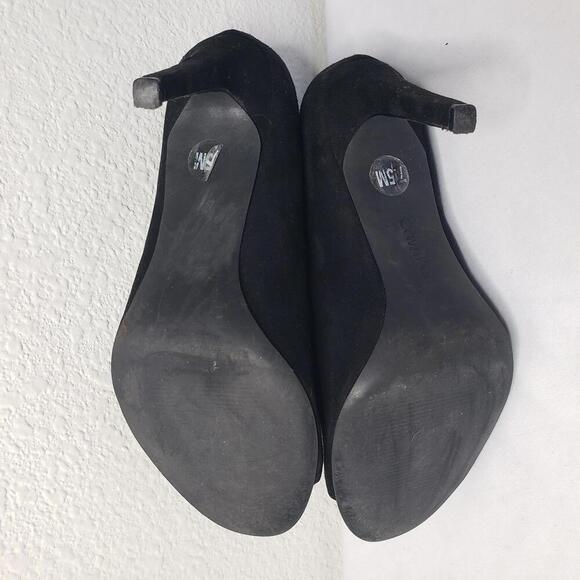 Calvin Klein Women's Sz 7.5 Faux Suede Peep Toe Stiletto Pump - Picture 8 of 9